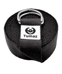 Tumaz Premium 6ft Yoga Physical Therapy Fitness Strap - Black
