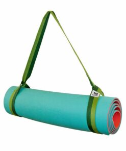 Tumaz Premium Eco Anti Slip TPE Reversible Yoga Mat with Carry Strap - Green