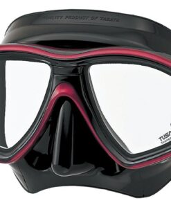 Tusa Freedom Ceos Mask - Black/Metallic Dark Red