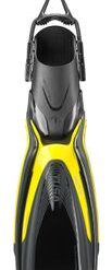 Tusa Hyflex Switch Fin - Open Heel - Flash Yellow - EU 42