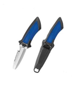 Tusa Mini Knife Blunt Tip Blade - Blue & silver