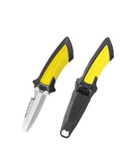 Tusa Mini Knife Blunt Tip Blade - Yellow & Silver