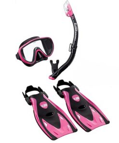 Tusa Senior Serene Travel Snorkel Set - QBHP Pink - S