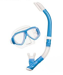 Tusa Senior Splendive Combo Snorkel Set - Light Blue