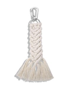 Tussle Fish Style Keyring - White