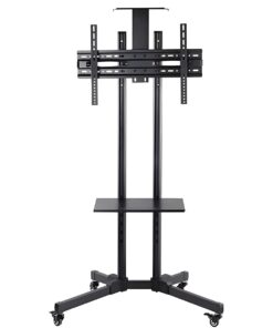 TV Stands Mobile TV Cart Floor Stand with Tray Bracket Mount for 32''-65''