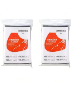 Twin Pack Emergency Blanket Thermal Insulation Blanket - Large 160 x 210cm