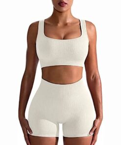 Two Piece Women Clothing Activewear Gym Yoga Sets