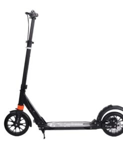 Two-Wheel Shock-Absorbing Adult Scooter Foldable Children's Scooter - Black, Orange