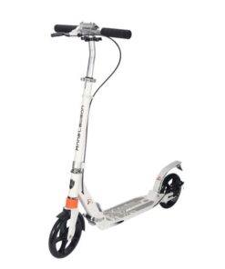 Two-Wheel Shock-Absorbing Adult Scooter Foldable Children's Scooter - White, Black