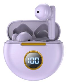 TWS Bluetooth 5.2 Earbuds with Type C Charging - Purple