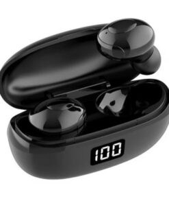 TWS HKT-6 Bluetooth 5.0 Earphone - Black