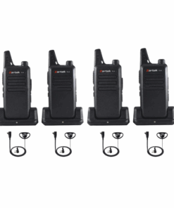TX-8 Ultra thin PMR446 Two-Way Radio COMBO(4-Pack + earpieces)
