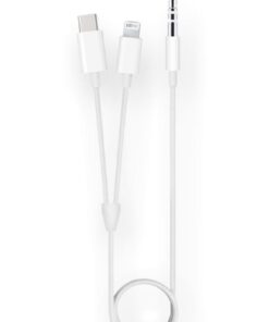Type-c & Lightning To 3.5mm Aux Audio Cable