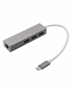 Type-C to Ethernet Network with 3 USB 3.0 Ports USB Splitter