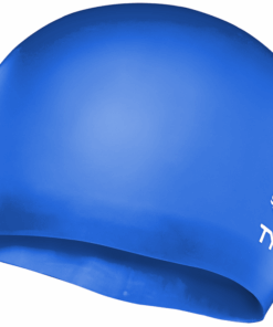 TYR Silicone Junior Swim Cap - Blue