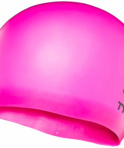 TYR Silicone Junior Swim Cap - Pink