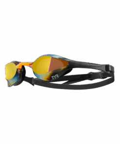 TYR Tracer X Elite Mirrored Racing Goggles - Gold, Orange