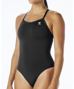 TYR Women's Durafast Elite Diamondfit Bathing Suit - Black - XL