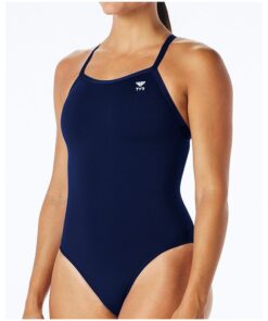 TYR Women's Durafast Elite Diamondfit Bathing Suit - Navy - 2XL