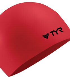 TYR Wrinkle Free Silicone Swimming Cap - Red