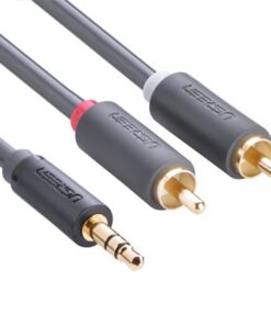 UGreen 10512 3.5mm Male to 2RCA Male 3m Audio Cable-GY