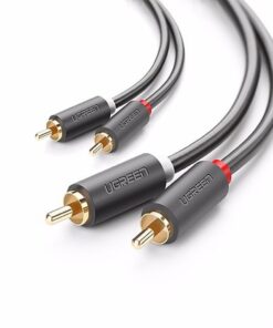 UGreen 10518 2RCA Male to Male 2m Stereo Audio Cable-GY