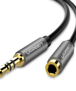 UGreen 10538 3.5mm Male to Female 5m Audio Extension Cab-BK
