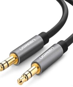 UGreen 10734 3.5mm Male to Male Round 1.5m Aud Cable-BK