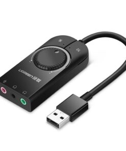 UGreen 40964 USB2.0 External Stereo Sound Adapter-BK