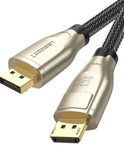 UGreen 60843 DP1.4 Male to Male ZN Braid 2m Cable-BK