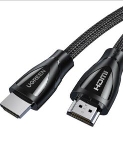 UGreen 80401 HDMI V2.1 Male to Male Braided 8K@60Hz 1m Cable-BK