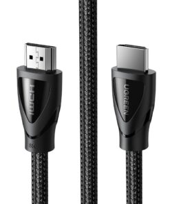 UGreen 80402 HDMI V2.1 Male to Male Braided 8K@60Hz 1.5m Cable-BK