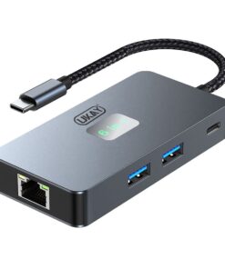 UKAY High Quality 6-in-1 HDMI/USB/RJ45/PD Charge Docking Station Adapter