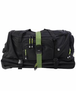 Ultimate Double Decker Trolley Duffel Bag & Combination Lock Luggage Belt
