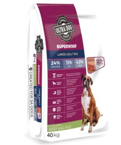 Ultra Dog Superwoof Large Breed Adult Beef & Rice 40kg