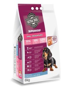 Ultra Dog Superwoof  Small-Medium Breed Puppy Chicken & Rice 8KG