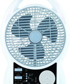 Ultratec Typhoon Multimedia Ac/Dc 2-Speed Fan W/Built-In Led Emerg Light