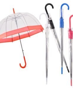 Umbrella Dome Shaped 8-Rib Assorted Col (5 Pack)