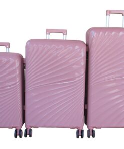 Unbreakable 3-Piece Pink Luggage Set - PP Hard-Shell with Spinner Wheels