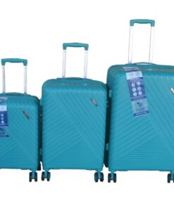 Unbreakable 3-Piece Turquoise Luggage Set