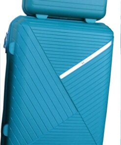 Unbreakable Travel Luggage 2 Piece Suitcases Spinner - 20" - Coral Blue
