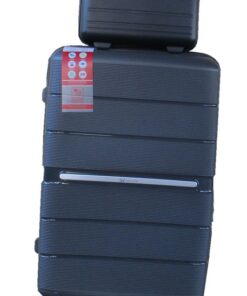 Unbreakable Travel Luggage 2 Piece Suitcases Spinner - 24" - Dark Grey