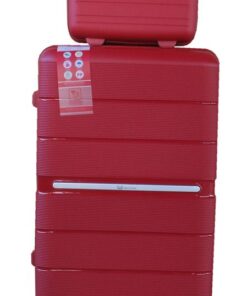 Unbreakable Travel Luggage 2 Piece Suitcases Spinner - 24" - Wine Red