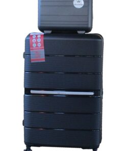 Unbreakable Travel Luggage 2 Piece Suitcases Spinner - 28" - Black