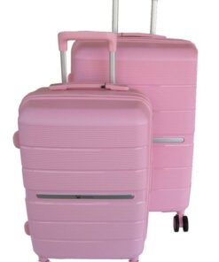 Unbreakable Travel Luggage 2 Piece Suitcases Spinner - Pink