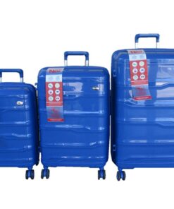 Unbreakable Travel Luggage 3 Piece Suitcases Spinner - Blue
