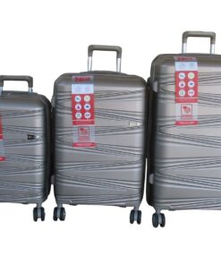 Unbreakable Travel Luggage 3 Piece Suitcases Spinner - Brown