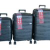 Unbreakable Travel Luggage 3 Piece Suitcases Spinner - Dark Green