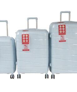 Unbreakable Travel Luggage 3 Piece Suitcases Spinner - Light Blue